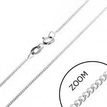 Fine chain made of 925 silver - dense eyelets, 1,2 mm