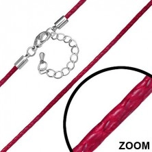 Adjustable nylon red string with lobster closure