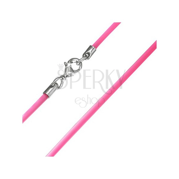 Smooth rubber string for neck in pink