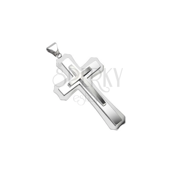 Surgical steel pendant - massive cross