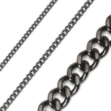 Stainless steel chain in black colour