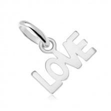 Pendant with inscription "LOVE" made of 925 silver