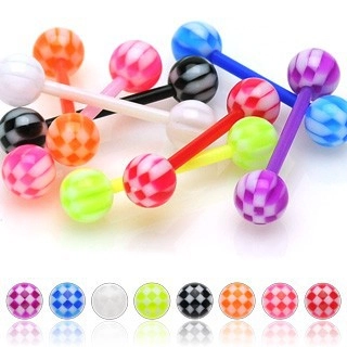 Acrylic fashion tongue rings