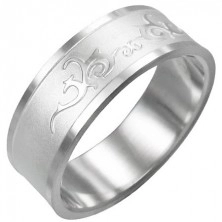 Stainless steel ring - shiny ornament