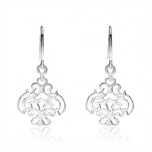 925 silver earrings, carved ornaments, afrohooks