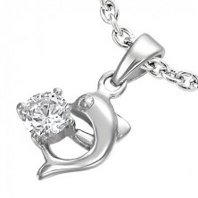 Stainless steel dolphin pendant
