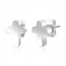 Surgical steel earrings - cross