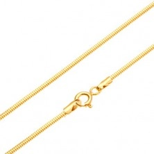 Gold chain - links arranged into snake skin pattern, 450 mm
