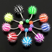 Colorful belly ring - hedgehog