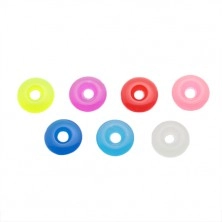 Coloured acrylic circle for a piercing - pendant for a barbell