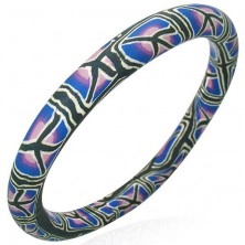 Fimo bracelet with tree trunk pattern