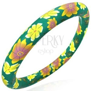 Bracelet Fimo - forest motif