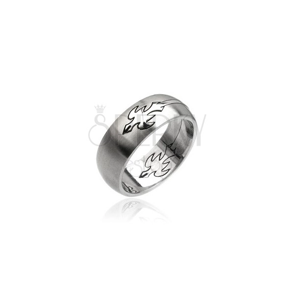 Stainless steel ring - flying eagle