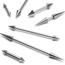 Basic spike barbell, different sizes