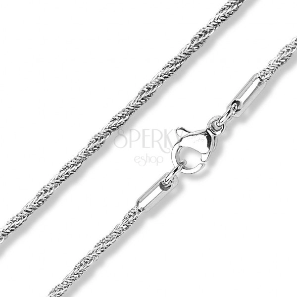 Chain made of 316L steel – spirally connected links, width 1,5 mm