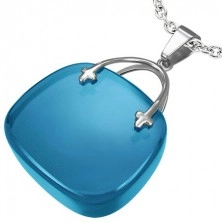 Women's purse pendant - blue colour