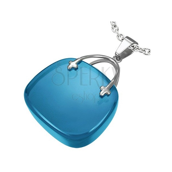 Women's purse pendant - blue colour