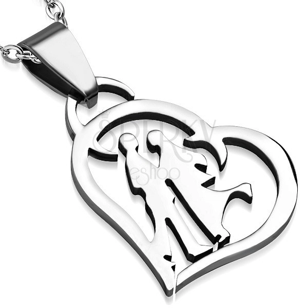 Stainless steel pendant - confession of love