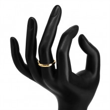Diamond band in 585 yellow gold – writing “LOVE” with a brilliant, smooth surface, 1,6 mm