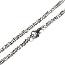 Flat stainless steel chain - small links