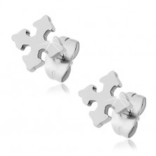 Surgical steel earrings - equilateral cross