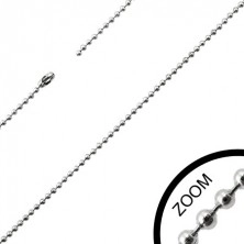 Steel military ball bead chain 1,5 mm