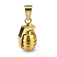 Hand grenade steel pendant