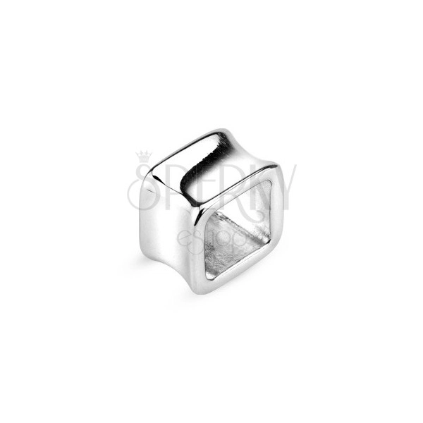 Ear tunnel - surgical steel hollow square