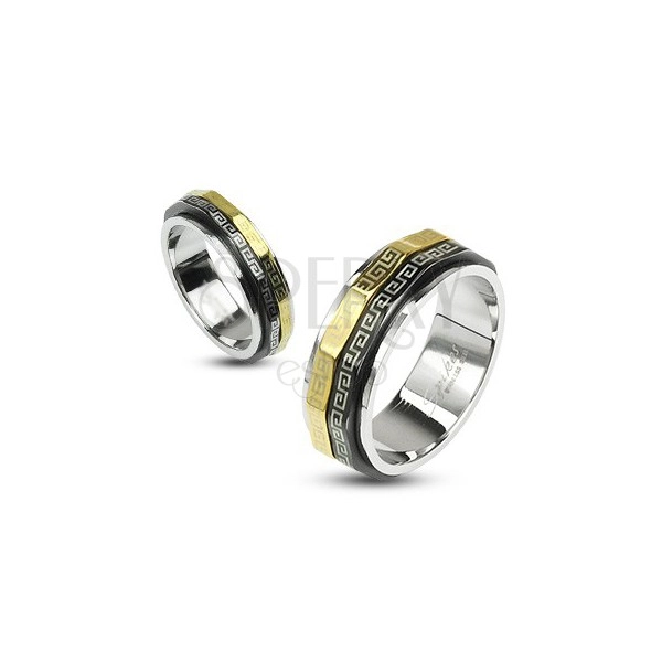 Dual spinner ring - stainless steel