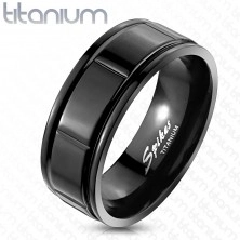 Black titan ring - flute design