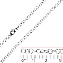 Stainless steel chain - simple round links