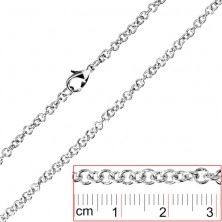 Stainless steel chain - simple round links